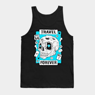 Skull Travel Forever Tank Top